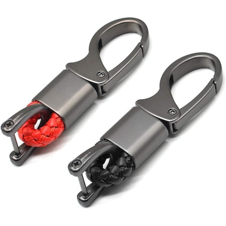 Key Rings Walmart Set of 2 keyrings, Leather/Aluminum in zinc, Grey/Pink - Walmart.com