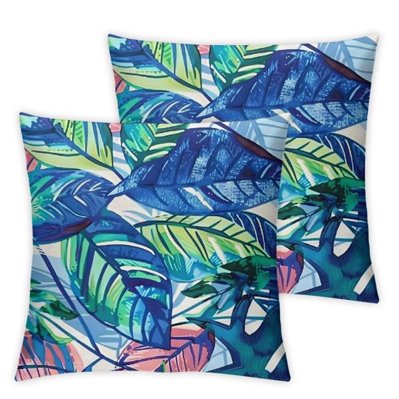 Set of 2 leaves Home Decor, Zip Closure Home Furnishing