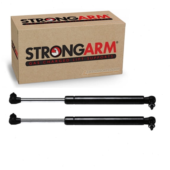 Set of 2 new made by Strong Arm 4135 Fits Mitsubishi Eclipse Exc Spyder 2000 to 2005 Hatch Lift Supports with Wiper And Or Spoiler