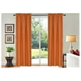 thumbnail image 1 of Set of 2 panels persian collection matte finish Not shiny Brick solid blackout with rod pocket foam lined window curtain drape R64 84 length, 1 of 3