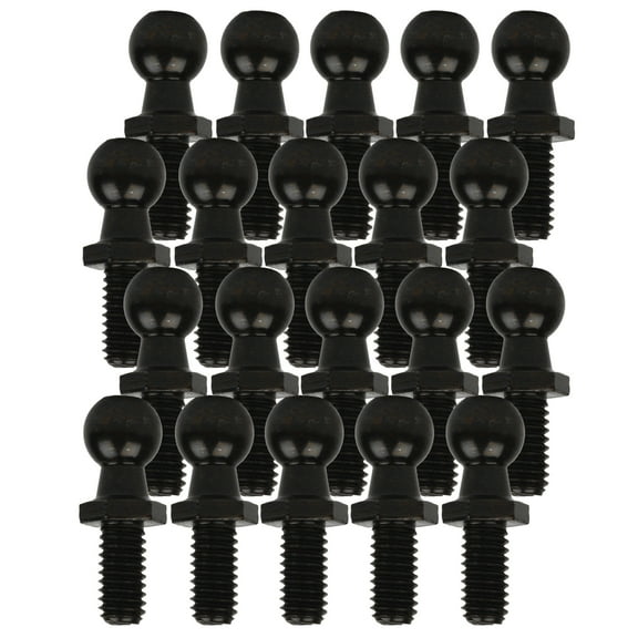 Set of 20 Ball Studs 13mm 5/16 X 18 Thread Black For Auto Marine Lift New for Car Gas Shock Strut - Lift Supports Depot C-BS13-1B-20-a
