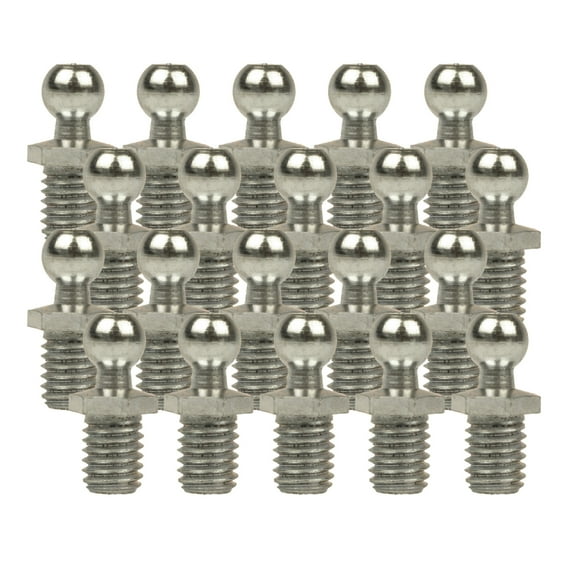 Set of 20 Ball Studs 8mm M8 X 1.25 Zinc Thread Automotive Marine Industrial New for Car Gas Shock Strut - Lift Supports Depot T1-TOR1M8-20-a