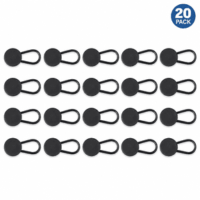 Set of 20 Black Pants Button Extenders, Waistband Expanders Suitable for Both Men And Women