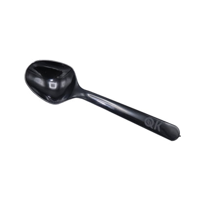 Set of 20 Black Plastic Disposable Tableware Cutlery Spoon