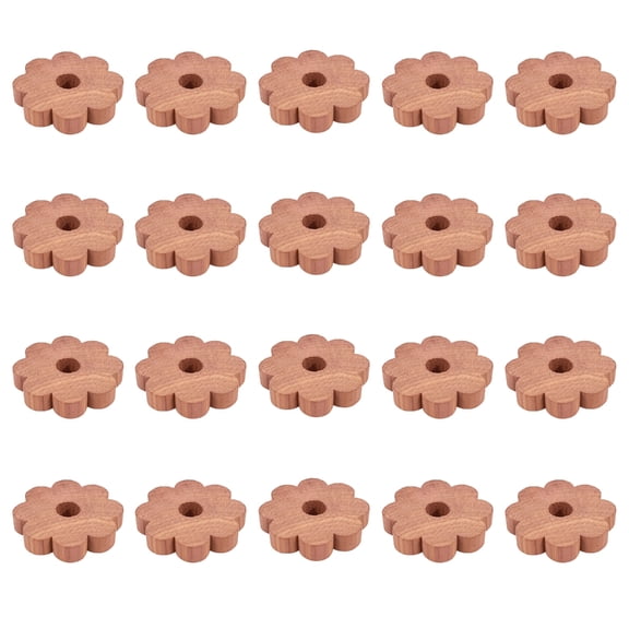 Set of 20 Cedar Wood Pieces Odor Eliminators for Home and Vehicle Use