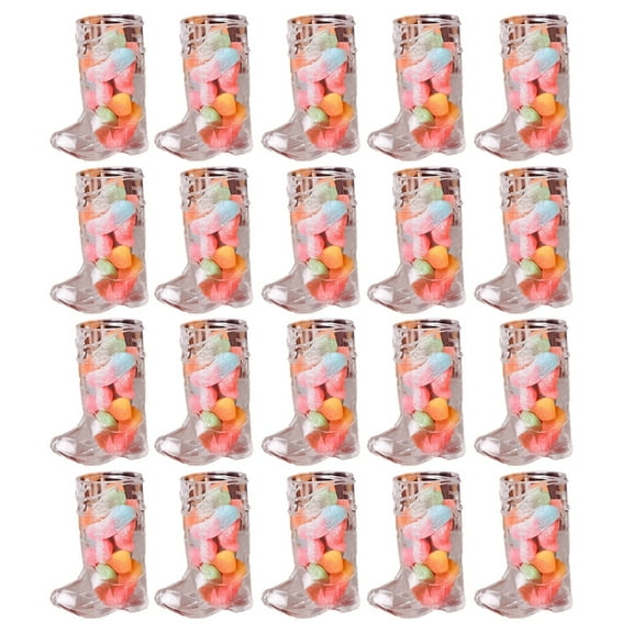 Set of 20 Classical Western Themed Boot Shaped Shot Cup for Wine or Beer PP Drinking Cup