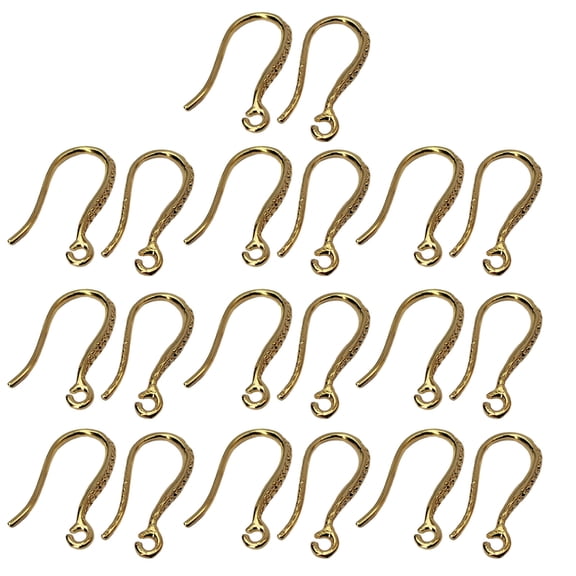 Set of 20 Copper Earring Hooks Half Finished Ear Hooks with Open for Versatile Jewelry Craft Supplies