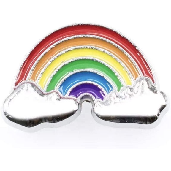 Set of 20 Rainbow Slide Charms 8mm for Jewelry/Crafting/Making Charm Bracelets/Charm Necklaces/Charm Wristbands/DIY Jewelry