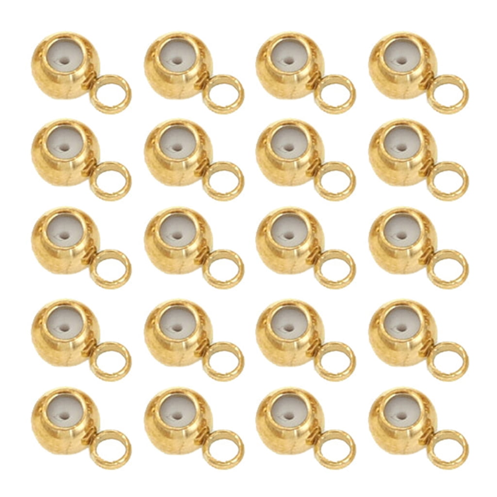 925 Sterling Silver Spacer Charms - Clip Bead Stoppers For Bracelets & Necklaces - Jewelry Making Supplies 11 thumbnail image