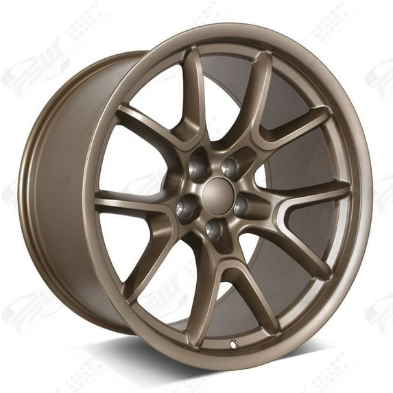 Set of 20" Staggered Matte Bronze Flow Forged Anniversary Style Wheels for Dodge Challenger, Charger (20x9.5/20x11, 15/18mm Offsets)