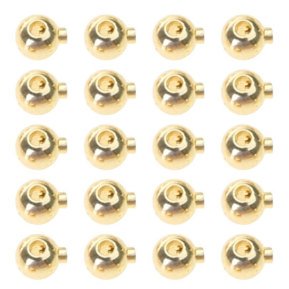 Set of 20 Stainless Steel Clasps Handmade Accessories Jewelry Making Parts Positioning Clasp Crimp End Beads for Jewelry