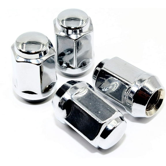 Set of 20 Veritek 1/2x20mm 13/16 Hex 1.5 Inch Chrome OEM Factory Style Acorn Conical Seat Lug Nuts for Ford Mustang Factory Wheels