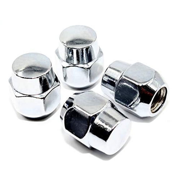 Set of 20 Veritek 12x1.5mm 13/16 21mm Hex 1.07 Inch 27.2mm Length Chrome OEM Factory Style Acorn Seat Lug Nuts for Factory Wheels