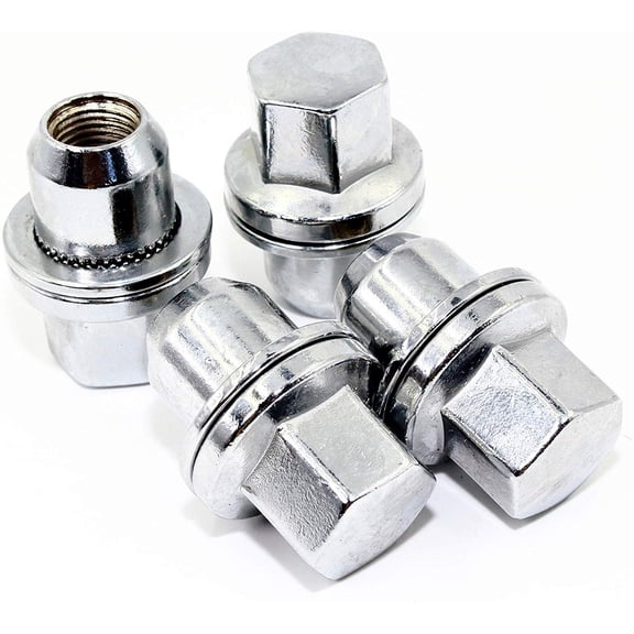 Set of 20 Veritek 14x1.5mm Chrome 22mm Hex Mag Washer OEM Style 1.84 Inch Lug Nuts for Land Range Rover Factory Wheels