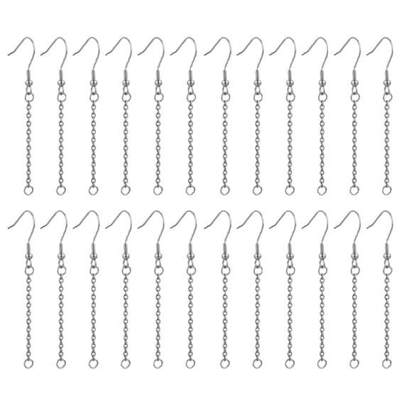Set of 20 Versatile Jewelry Extender Set Lobster Clasp Connnector Tail Chain Ear Hooks Accessories Lengthening Chains
