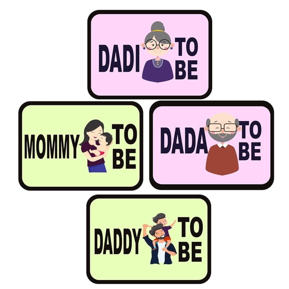 Set of 24 Baby Shower Party Photo Booth Props Craft Item, Multi Colour (Set of 24)