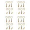 thumbnail image 1 of Set of 24 Beaded Wood Napkin Rings with Table Setting Wedding Décor Accessories Napkin Holder Natural Style, 1 of 6