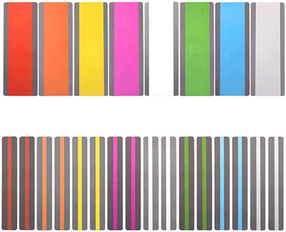 Set of 24 Colorful Guided Reading Strips Colored Overlays Bookmark