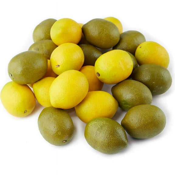 Set of 24 Fake Lemons and Limes - For Spring and Summer Crafts, Floral and Decor
