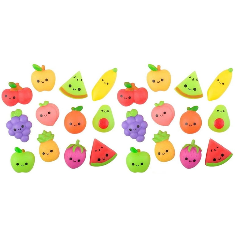 Set of 24 Fruit Mochi Squishy Adorable Cute Kawaii Cute Individually Wrapped Toys Sensory Stress Fidget Party Favor Toy 2 DOZEN Walmart