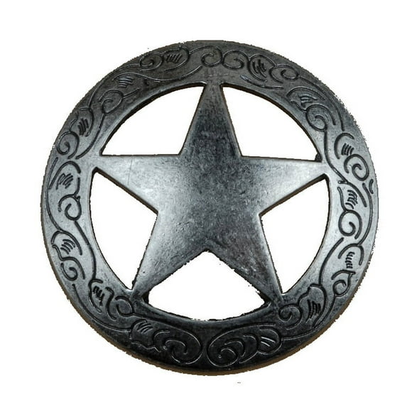 Set of 24 Garland Star with Rope Drawer Cabinet Handle in Old Silver
