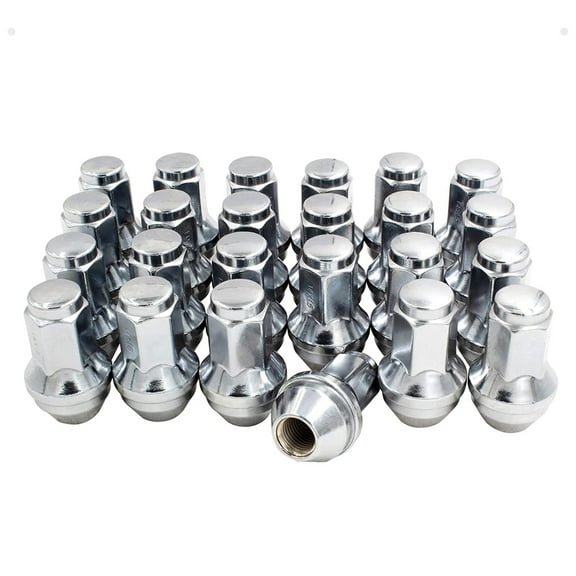 Set of 24 M14x2 Lug Nuts, Hunting Horse 2.2" Long Chrome Cone Seat 14X2 Wheel Lug Nuts Compatible with 2003-2014 F150 Expedition Navigator
