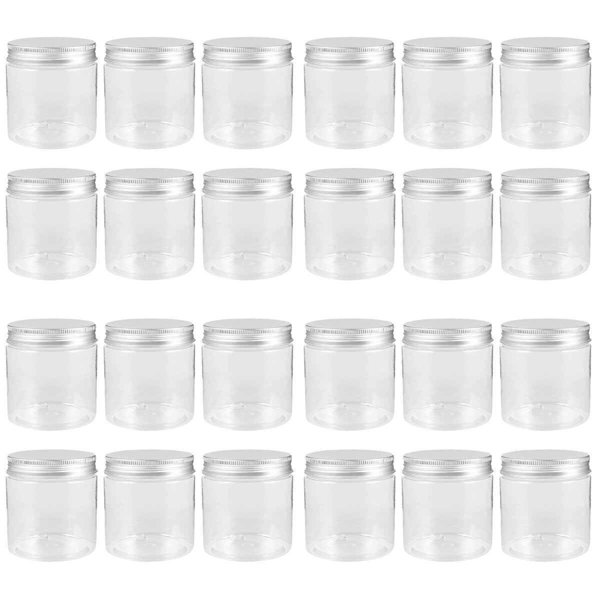 Set of 24 Regular Mouth Mini Mason Jar with Airtight Lids, Crystal