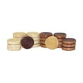 thumbnail image 1 of Set of 24 Stackable Wood Grooved Checkers - 1.5", 1 of 3