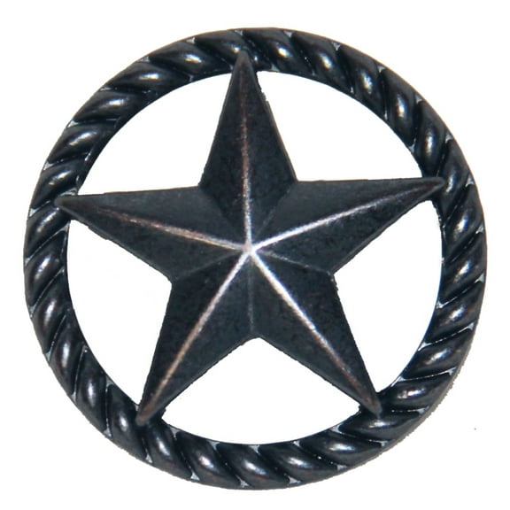 Set of 24 Thin Rope and Star Drawer Cabinet Pull or Knob in Oil Rubbed Brass