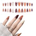 thumbnail image 1 of Set of 24 false nails, ABS, Press on type, Multicolor, 1 of 5