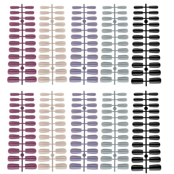 Set of 240 tips, ABS, Multicolor