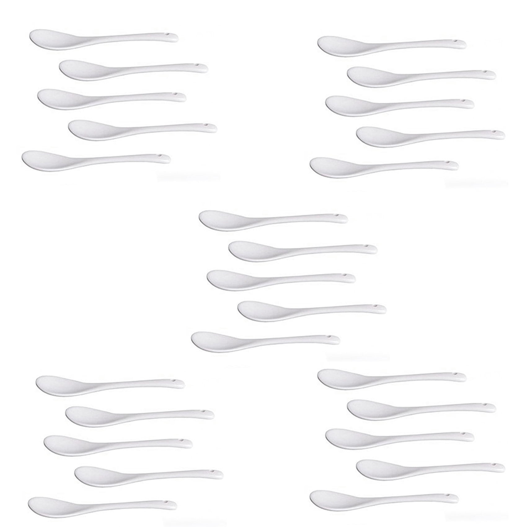 Set of 25 Ceramic Spoon Teaspoon Spoon Jam Honey