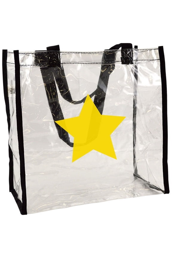 Set of 25 Clear Stadium Bags - Tote Bags with Star