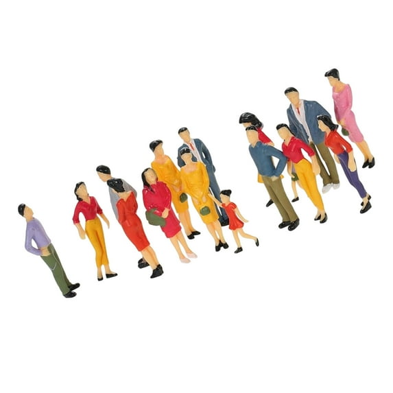Set of 25 Miniature City Figures In Assorted Poses Ideal For Architecture Models And School Projects Model Building