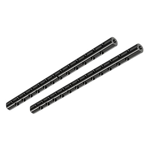 Set of 2pcs 15mm Follow Focusing Rod Aluminum Alloy Build-in Multiple 1/4inch Mounting Holes for Camera Support