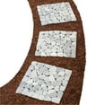 thumbnail image 1 of Set of 3 12” Square Marble Riverstone Stepping Stones Garden Mats, 1 of 7