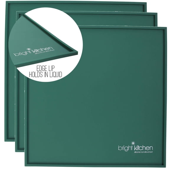 Set of 3 - 14" x 14" Silicone Sheets for Excalibur Dehydrator Bright Kitchen Re-Usable Non-Stick Mat