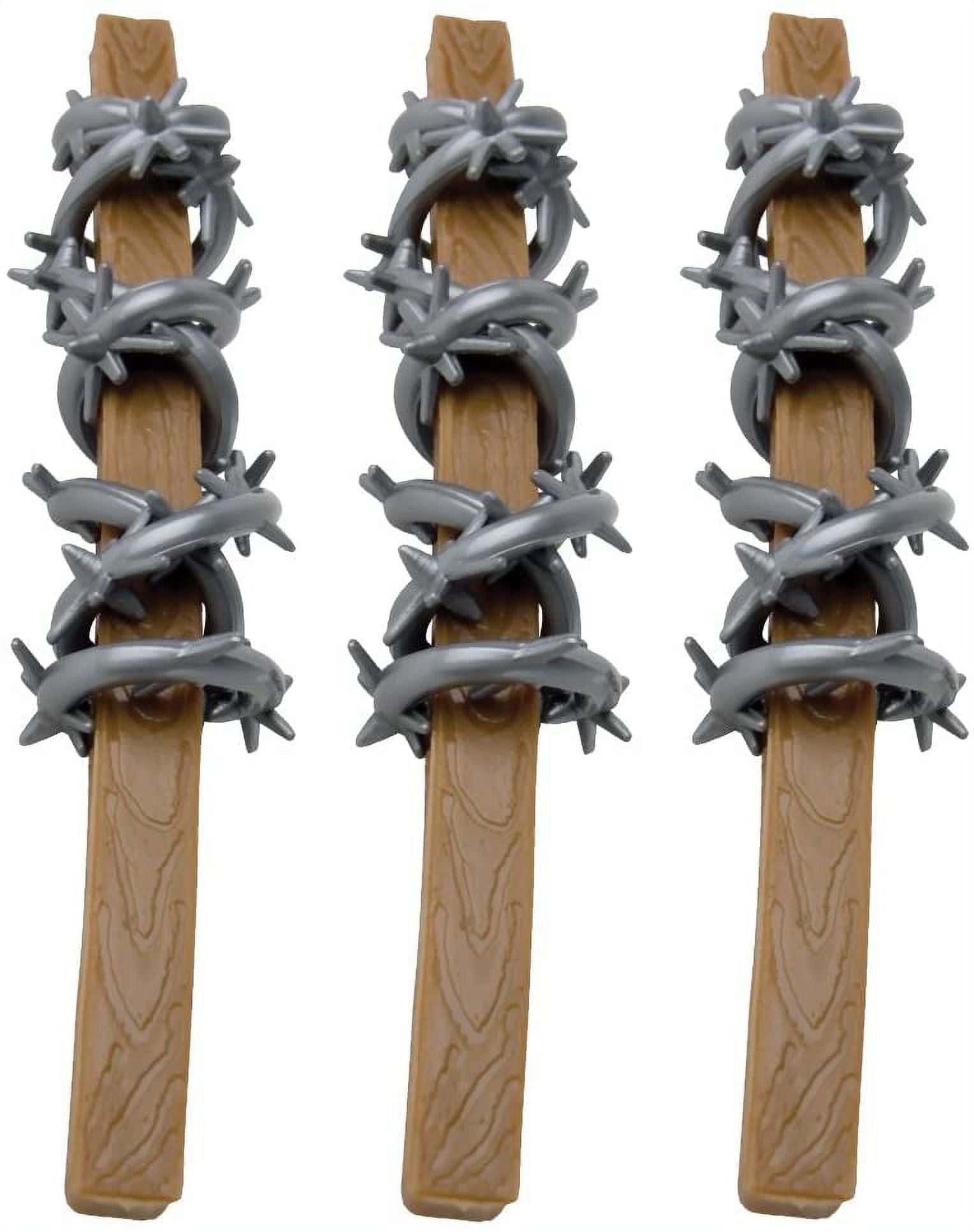 Set of 3 2x4 Board with Barbed Wire for WWE Wrestling Action Figures