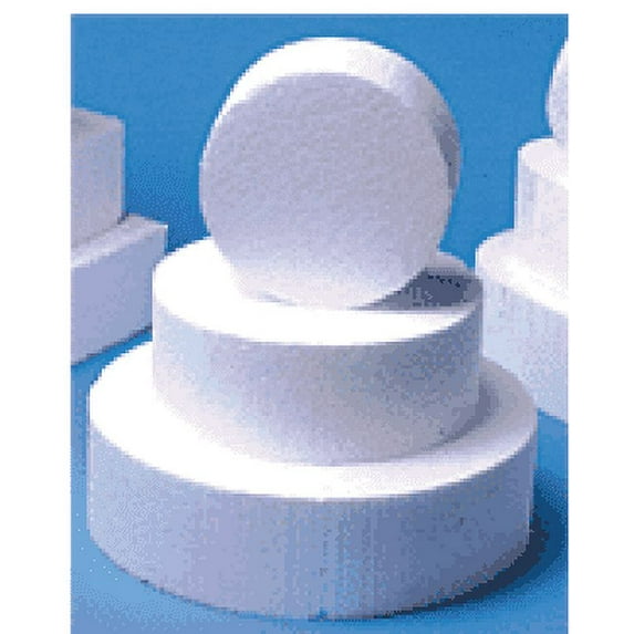 Set of 3 (4inch High Each) StyroFoam Cake Dummies 8inch 10inch 12inch with Butterfly Cake Decoration