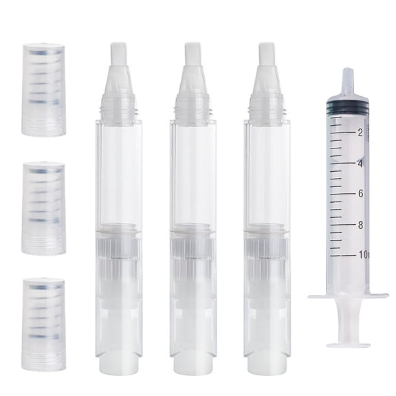 Set of 3 6ml Repair Paint Pen Set Press Transparent Pen For Paint Repairing