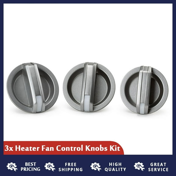 Set of 3 A/C Control Knob UR5861195C For PJ Ranger 2006-2008 2007 Mazda BT50