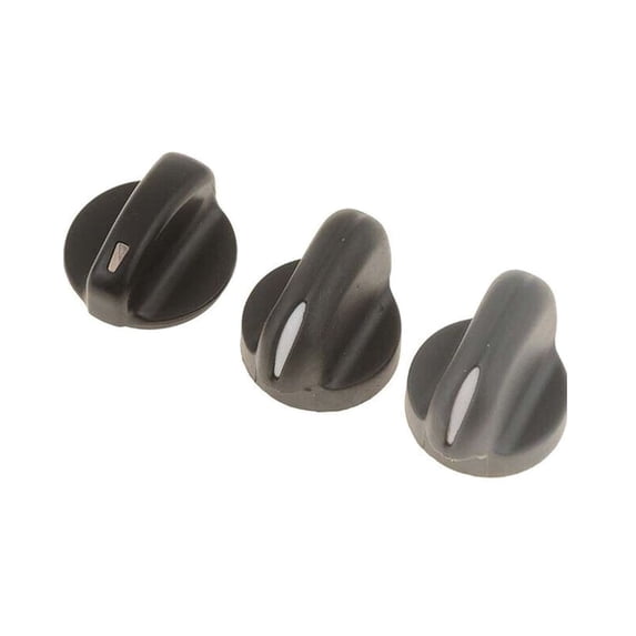 Set of 3 A/C Control Knobs for Climate Control System