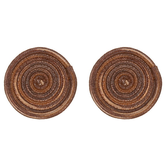 Set of 3 Absorbent Cotton Coasters for Table