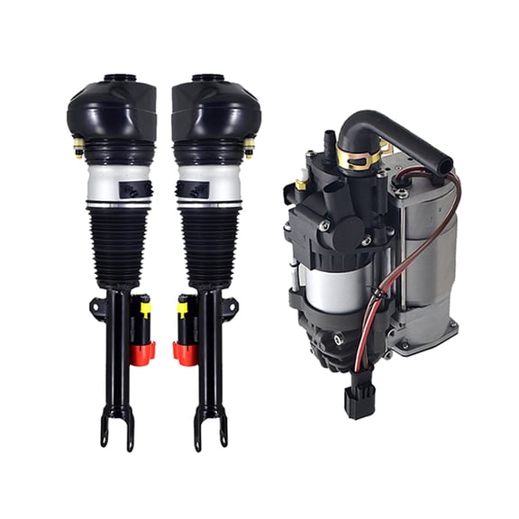 Set of 3 Air Suspension Compressor Pump-Front Air Airmatic Suspension Spring Strut For 2016-2019 BMW 750I