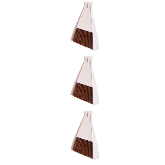 SOPOTUTU Beige Keyboard Cleaner 2-in-1 Dustpan for Grooves and Edges 3Pcs