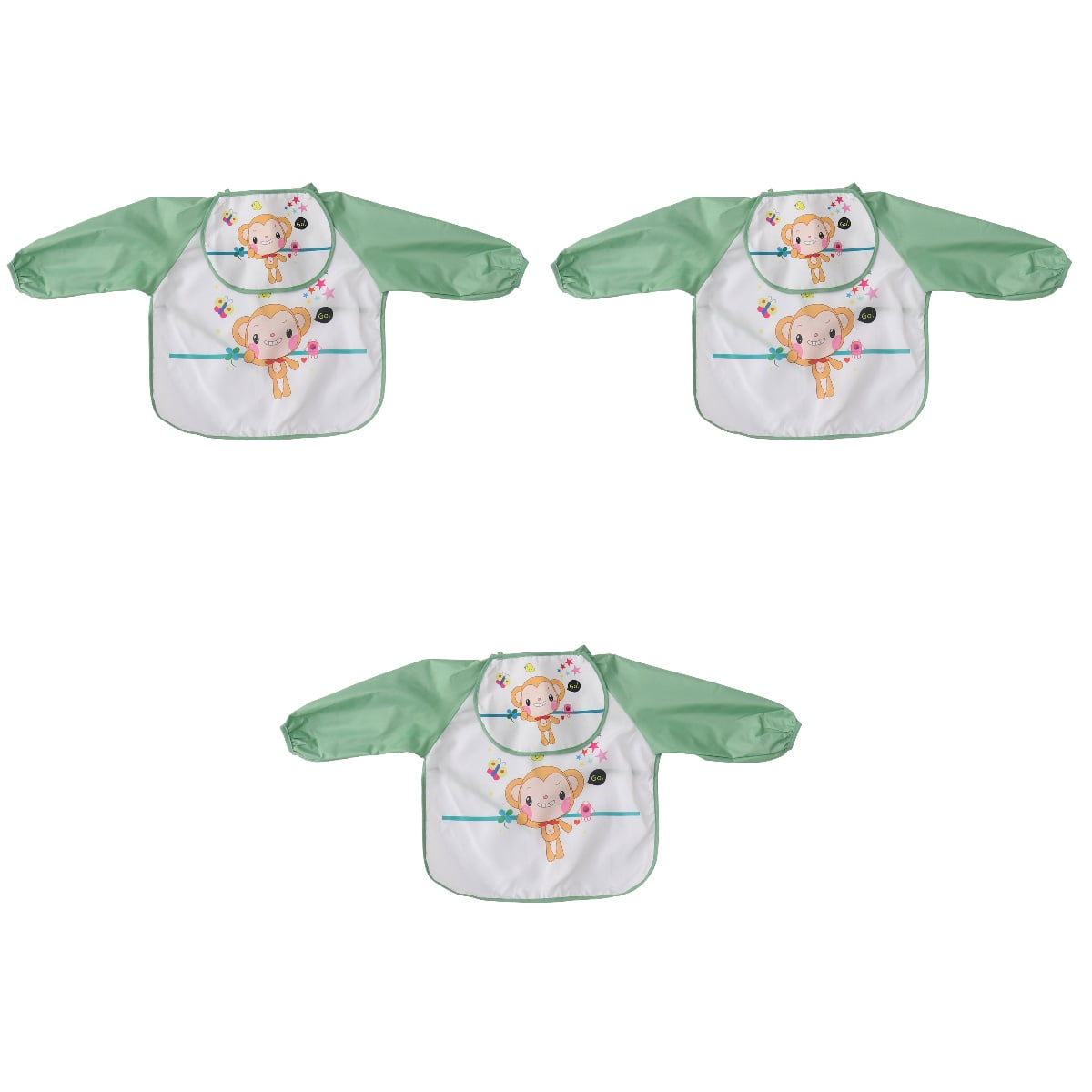Set of 3 Baby Products Bibs for Toddlers Waterproof Baby's Eating Smock