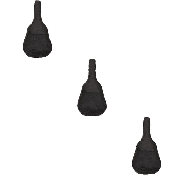FENGGUIQU Bass Guitar Case, Lightweight and Chic, Unisex Design, Black 3Pcs