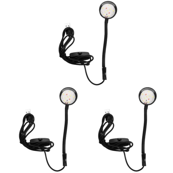 Set of 3 Betta Fish Tank Luminary Lights Aquarium Night Light Professional Fish Tank Lamp Small Fish Tank Light Clip Light Plastic