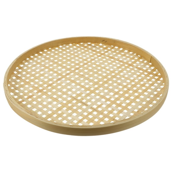 Set of 3 Bin Woven Fruit Basket Bamboo Sieve Child