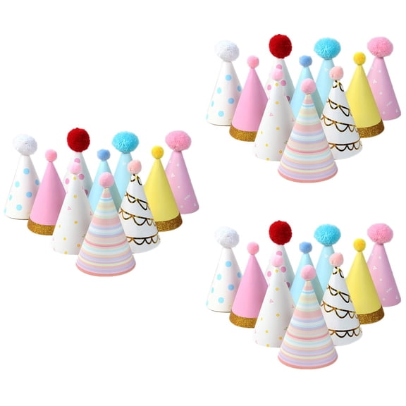 3 Count Birthday Decorative Hat Party Hats for Kids Baby Child